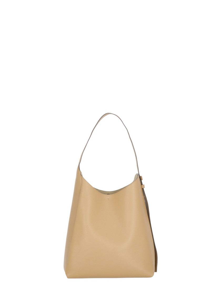 Tory Burch Small Slouchy Leather Hobo Bag With Gold-Tone Accents