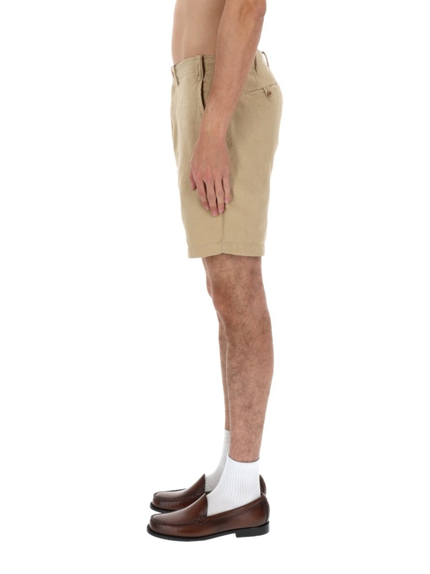 Polo Ralph Lauren Linen-Cotton Straight Cut Mid-Thigh Shorts