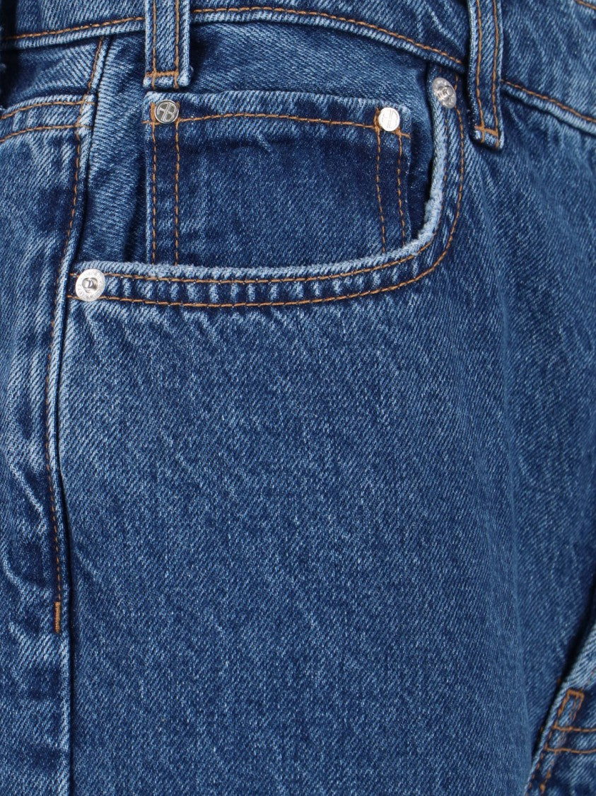 Anine Bing Roy Straight Jeans – Blue