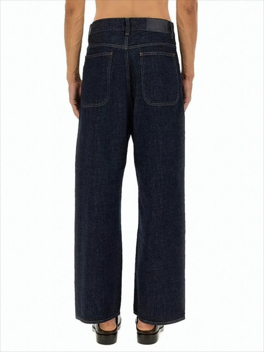 Sunflower Indigo Blue Wide-Leg Denim Pants