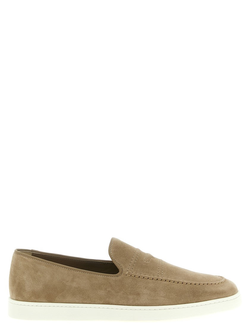 Church's Beige Suede Loafers With Rubber Sole