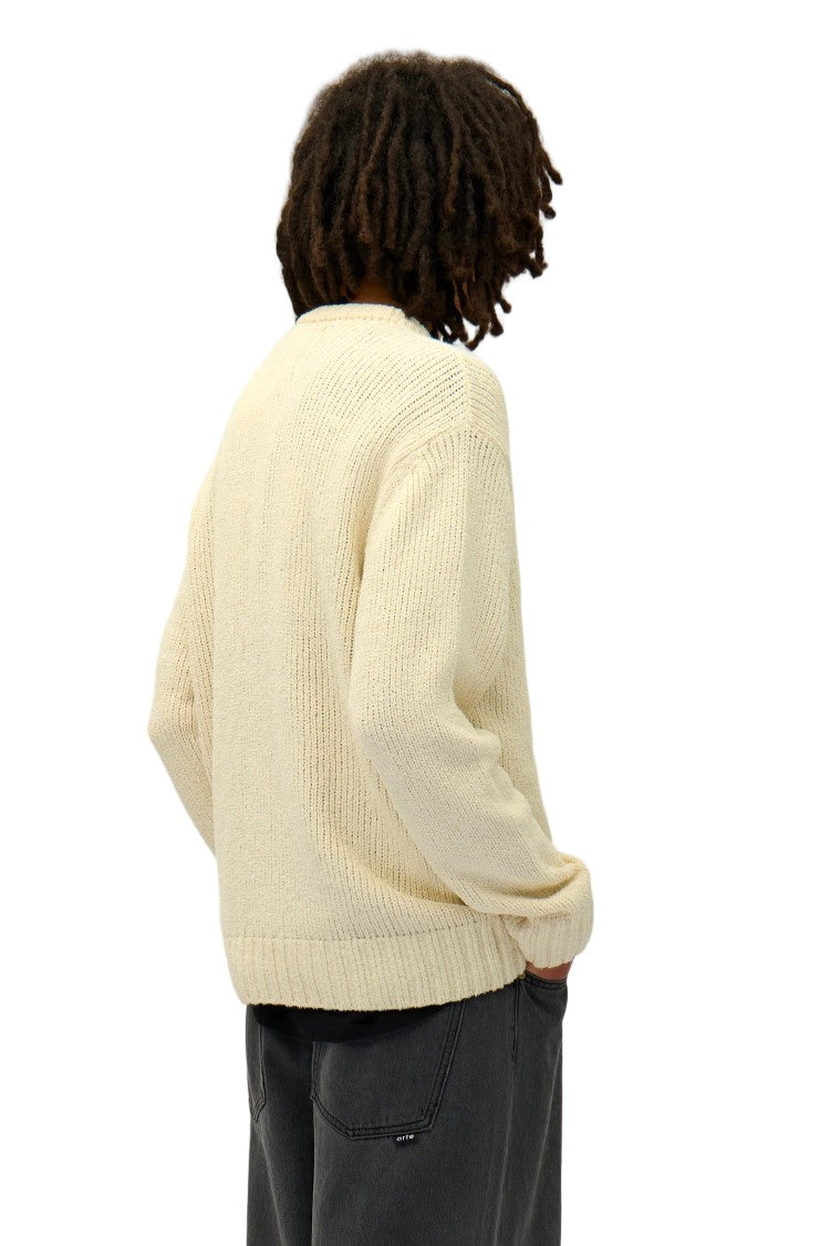 Arte Antwerp Cream Logo Heavyweight Cotton Sweater