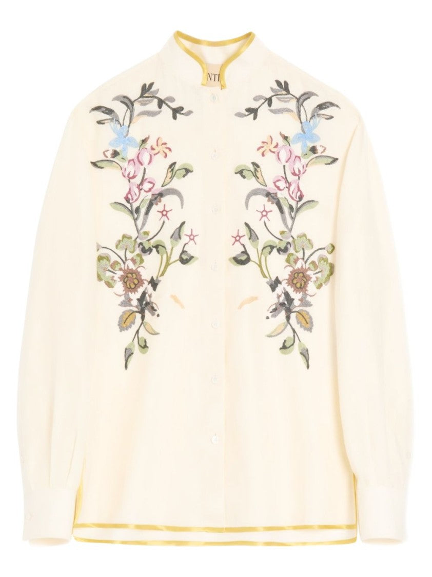 Valentino Garavani Floral Embroidered Loose Fit Shirt