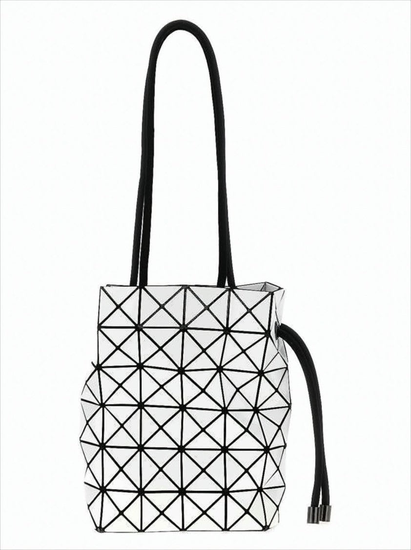 Baobao Glossy Geometric Patterned Crossbody Bag