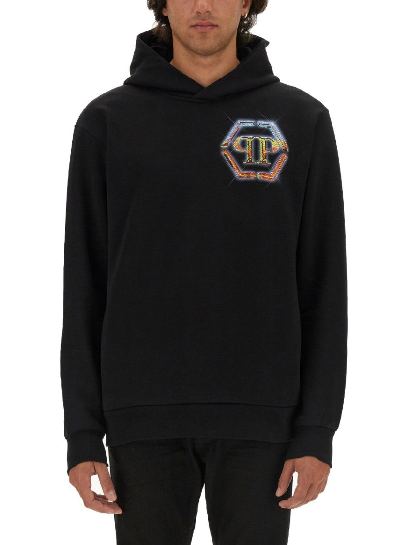 Philipp Plein Relaxed Fit Black Sweatshirt