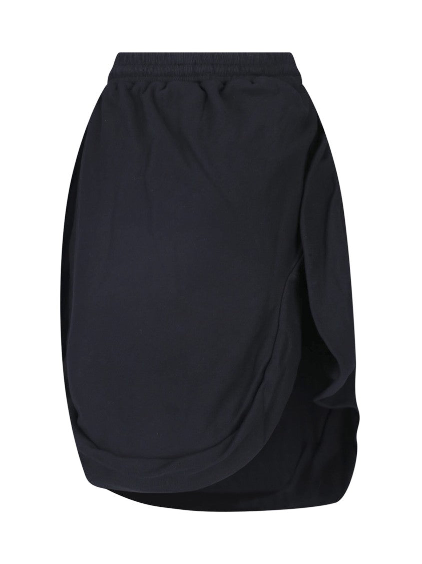 Vivienne Westwood Relaxed Midi Skirt With Drawstring Waist And Iconic Logo
