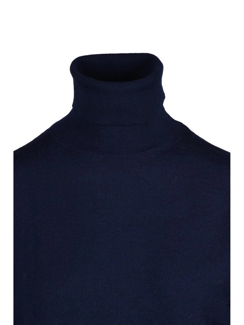Add Extrafine Merino Wool Turtleneck With High Neck And Slim Fit