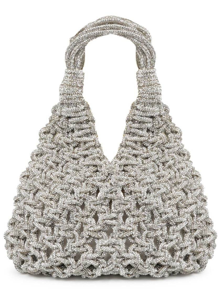 Hibourama Small Handbag With Crystal-Like Finish And Structured Handle