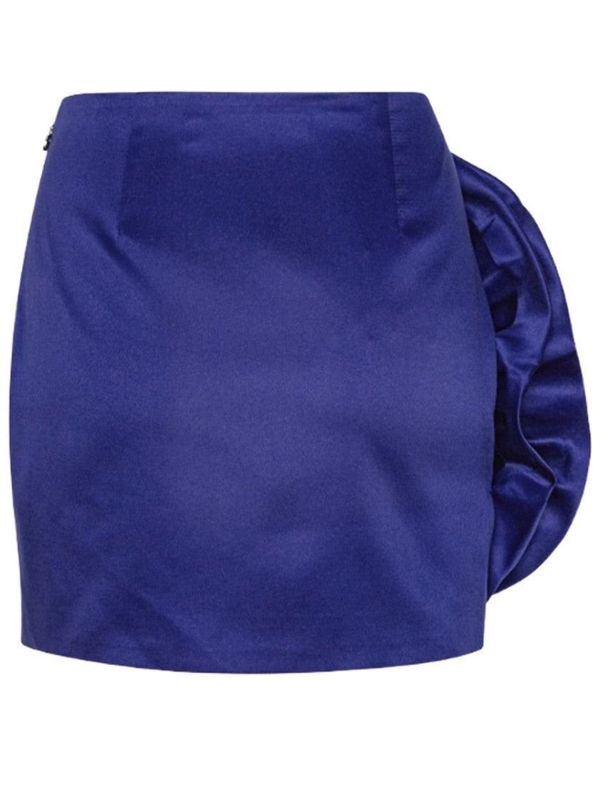 Rotate Birger Christensen Big Flower Rosette Detail Mini Skirt