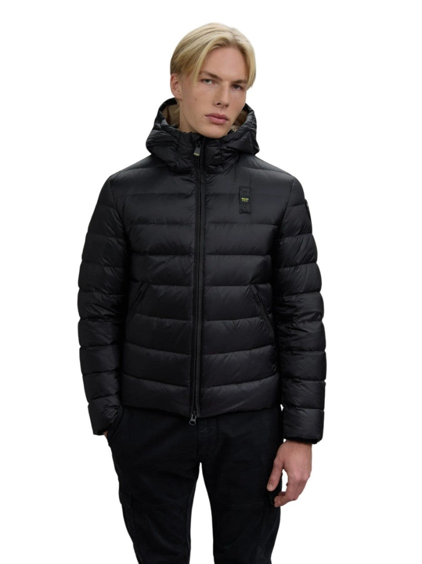 Blauer Lightweight Quilted Down Coat With Adjustable Hood