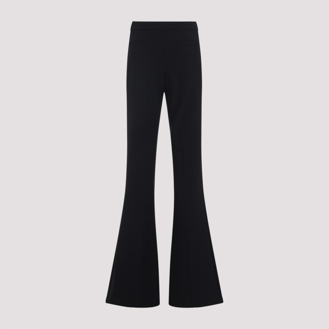 Elisabetta Franchi High-Waisted Flared Pants In Black Tech Fabric