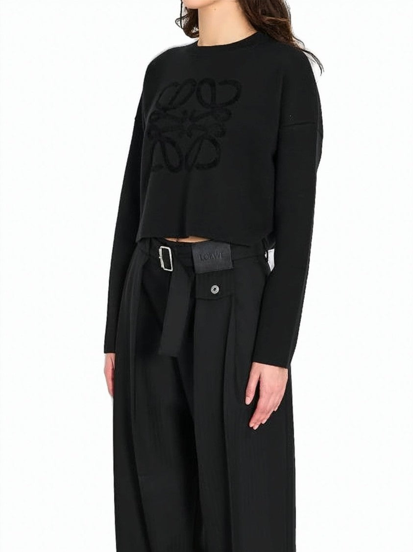 Loewe Relaxed Fit Black Sweater
