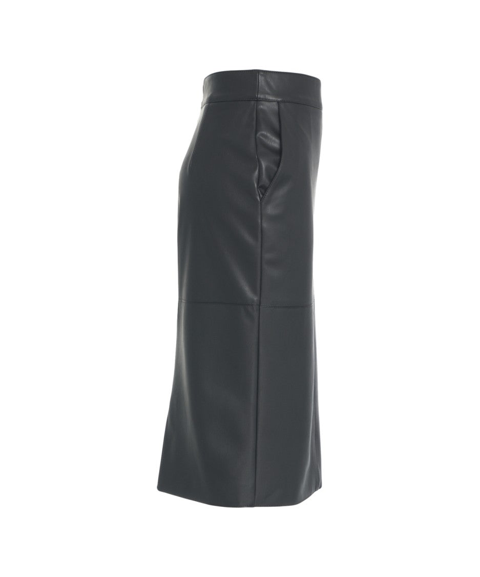 Elisabetta Franchi Faux Leather Pencil Skirt