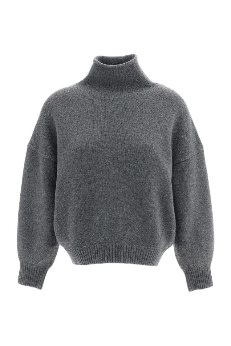 Arch4 Grey Cimmie Mock-Neck Cashmere Sweater