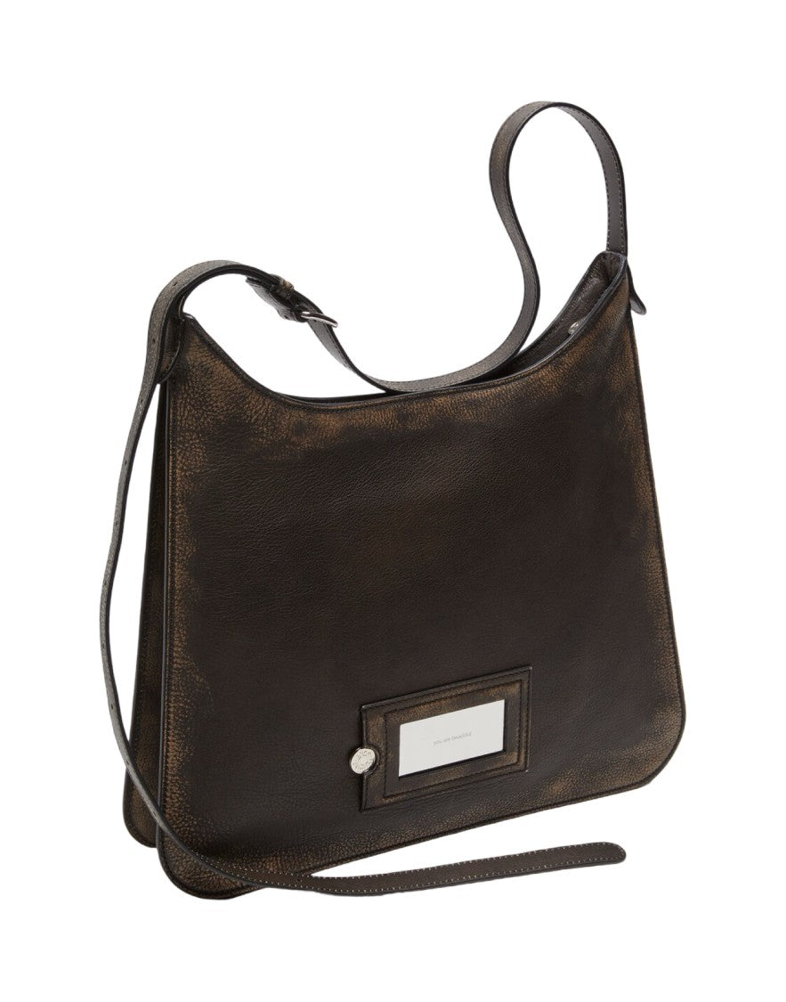 Acne Studios Vintage Brown Leather Shoulder Bag