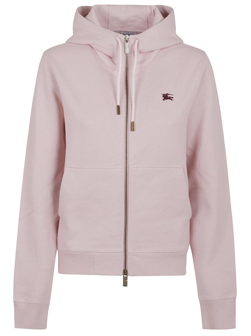 Burberry Light Pink Zip-Up Hoodie