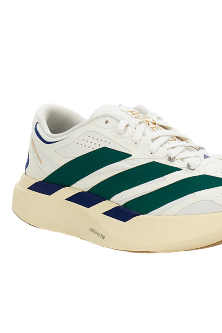 Adidas Originals White Adizero Evo Sl Exo Synthetic Suede Sneakers