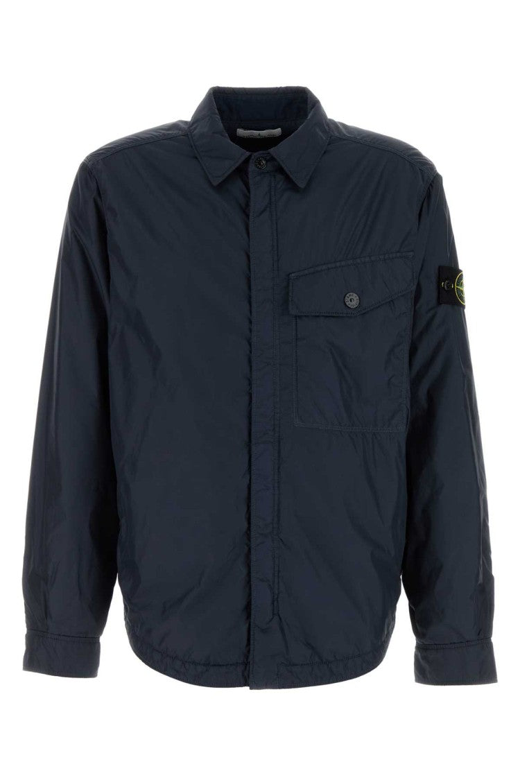 Stone Island Navy Blue Nylon Padded Jacket