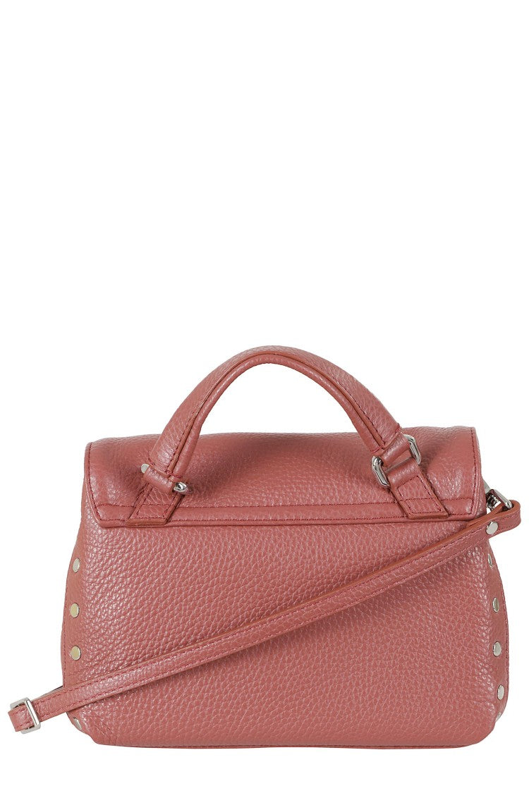 Zanellato Red Postina Daily Baby Miniature Twist Leather Shoulder Bag