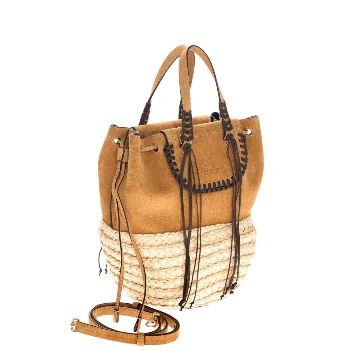 Cuba Lab Suede And Rafia Bolero Bag