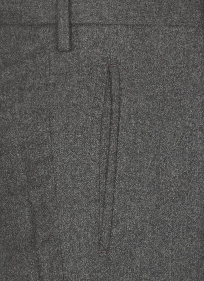 Incotex Dark Grey Wool Pants