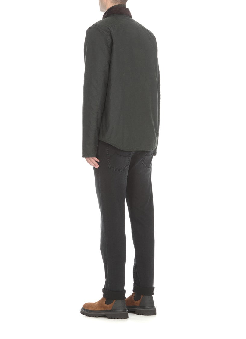 Barbour Greeb Waxed Cotton Quilted Jacket