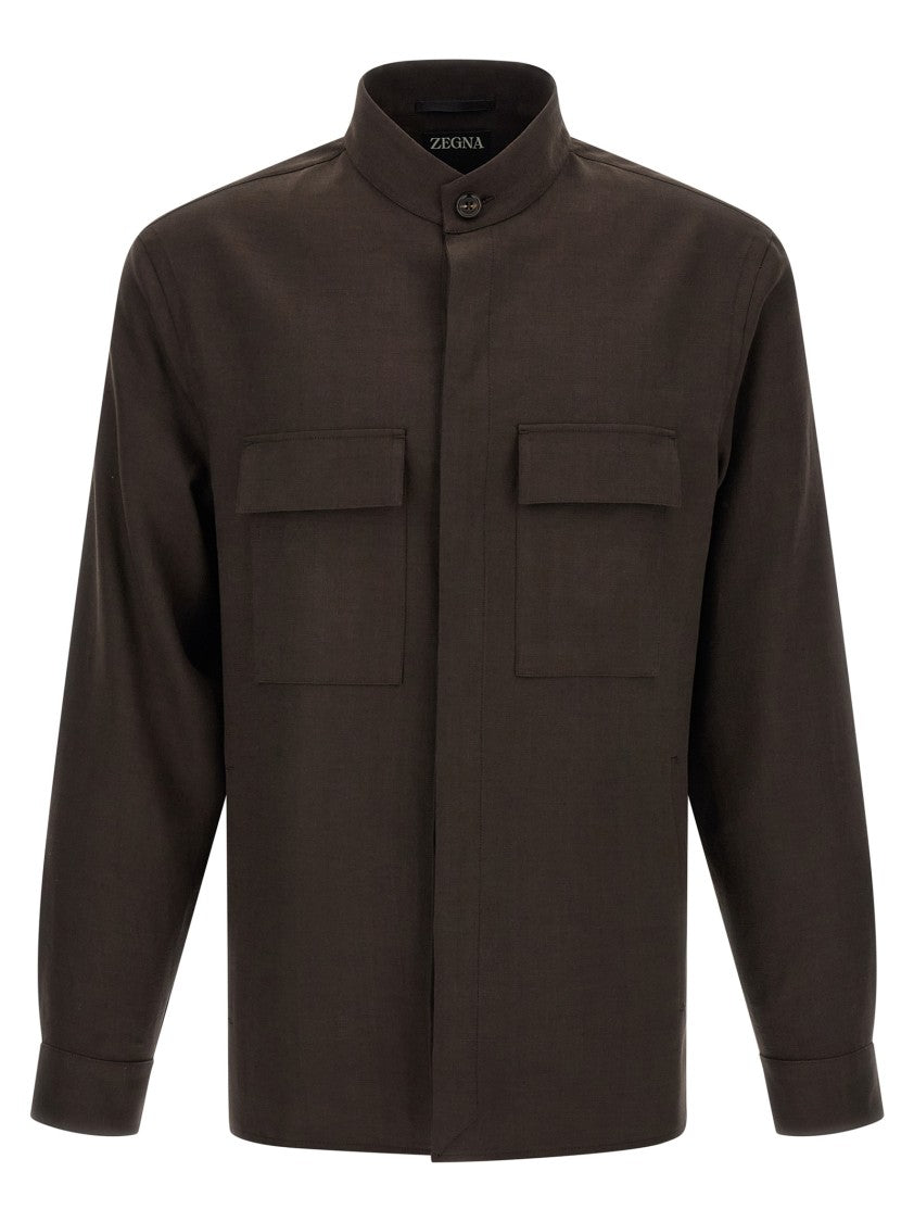 Zegna Oasi Lino Overshirt