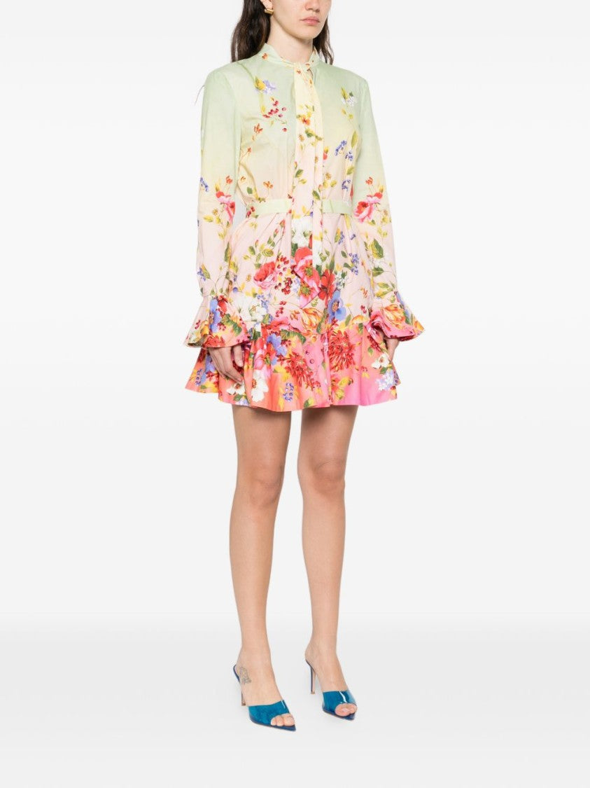 Roberto Cavalli Floral Print Mini Dress
