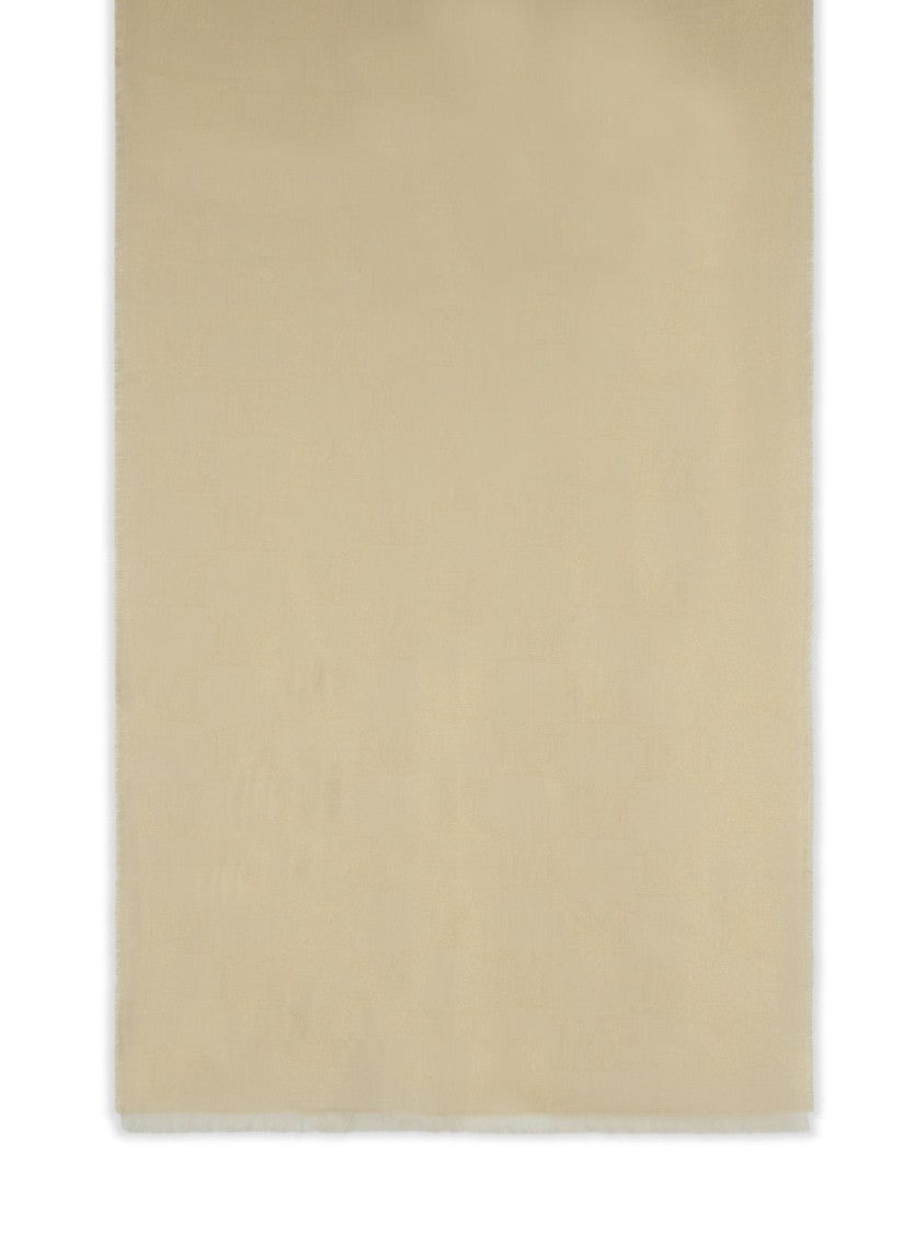 Max Mara Whiskey' Beige Viscose Blend Scarf