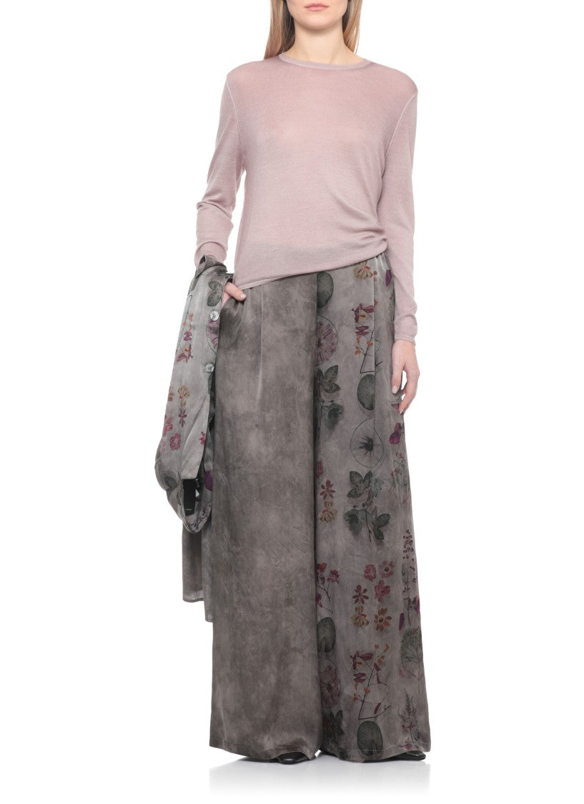 Avant Toi Ribbed Trims Cashmere-Silk Sweater