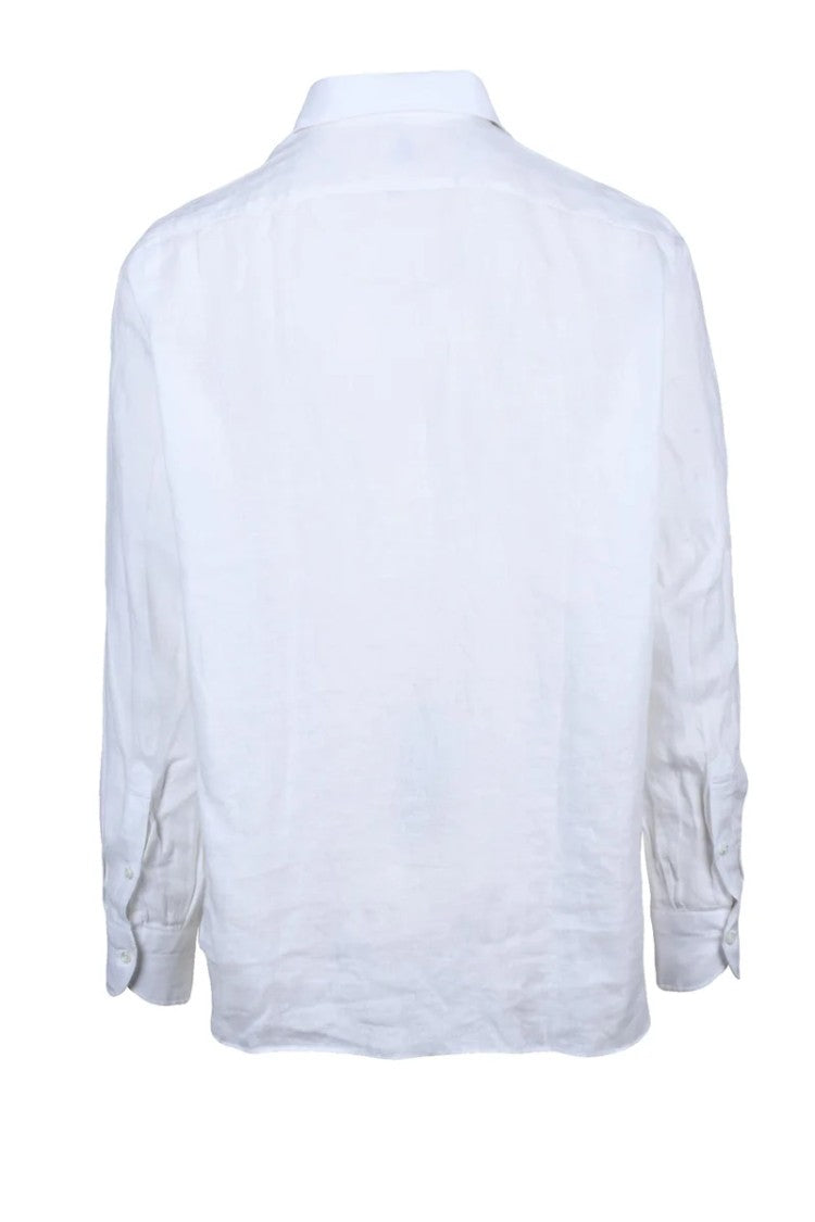 Luigi Borrelli Napoli Linen Shirt - White