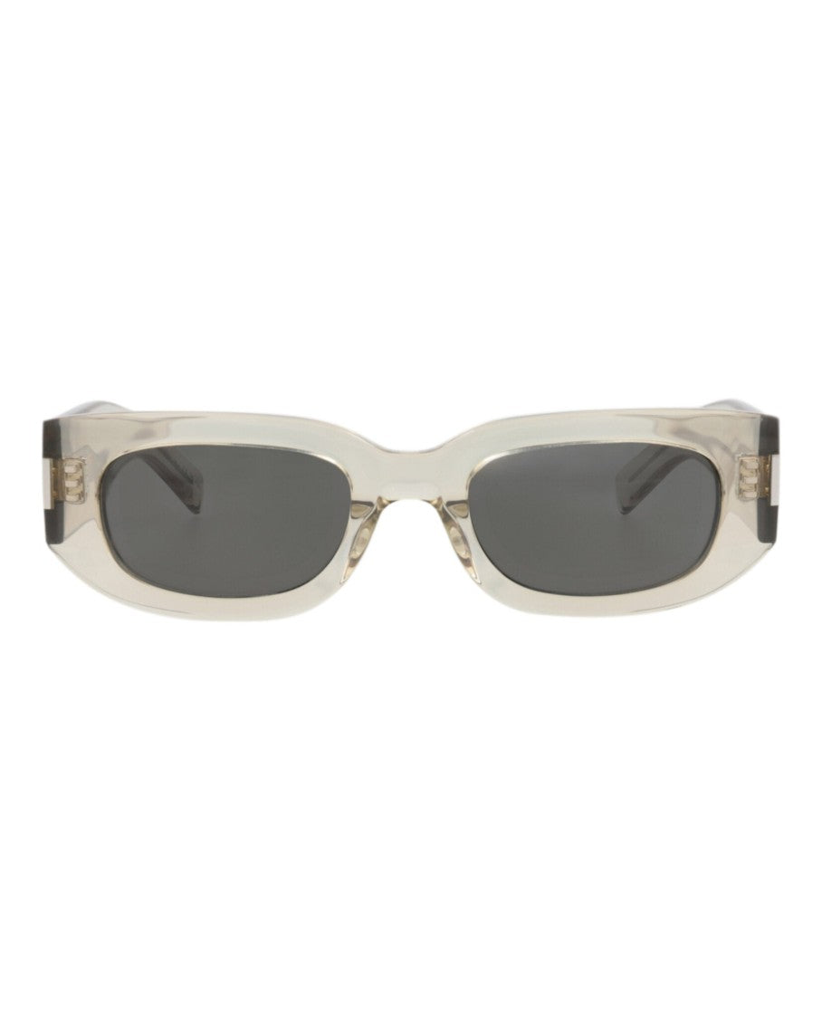 Saint Laurent Round-Frame Recycled Acetate Sunglasses