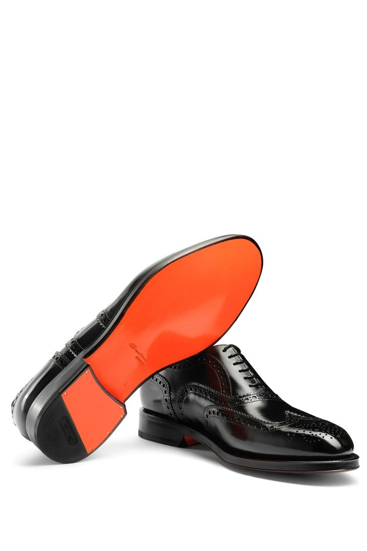 Santoni Enrico Model Leather Oxford Brogue Goodyear