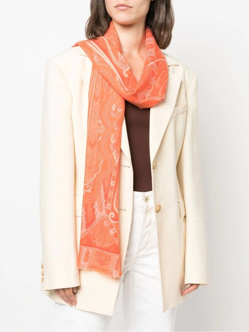 Etro Women's Fruit & Tassel Pattern Scarf