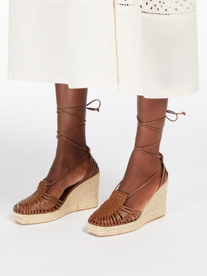 Max Mara Cage Design Wedge Sandals