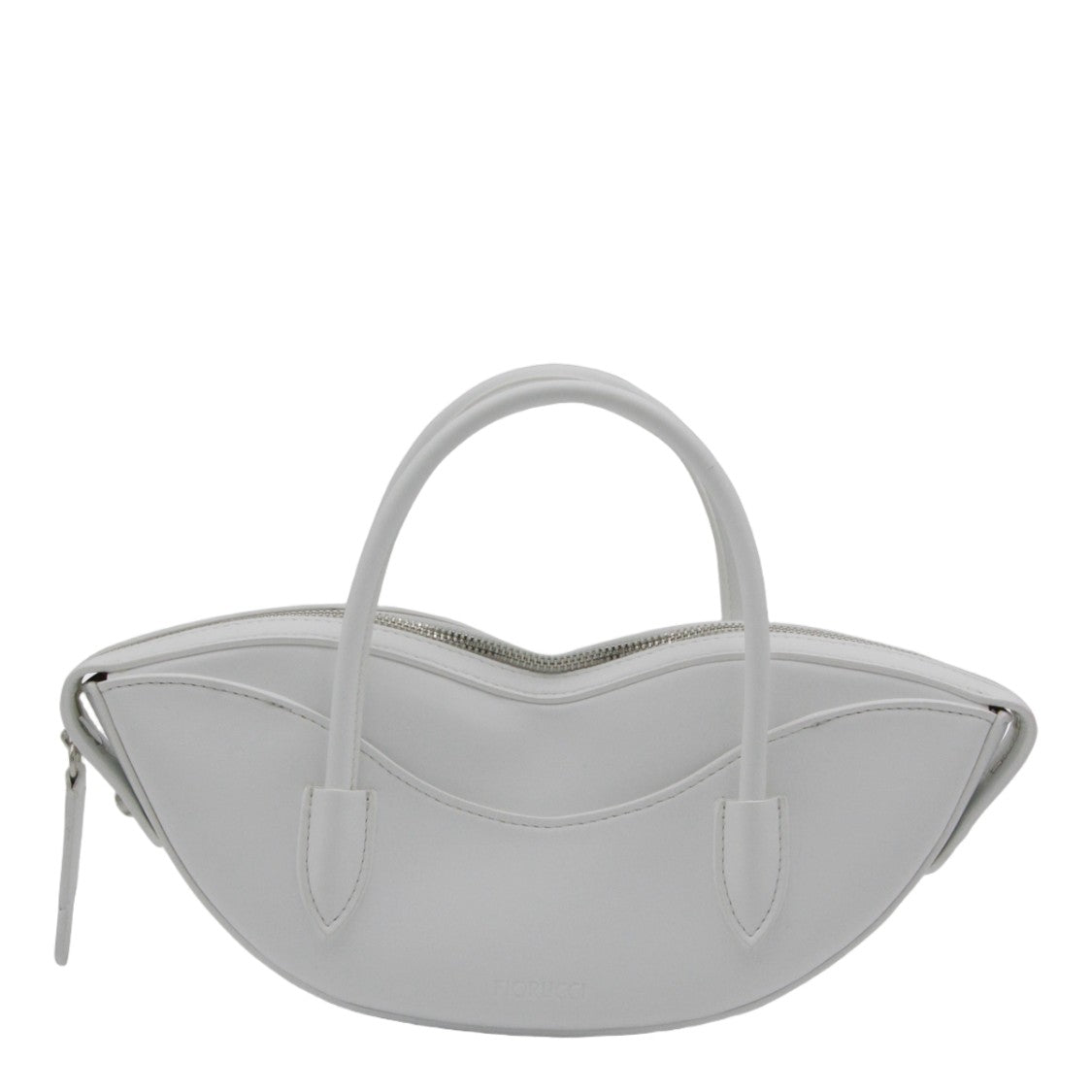 Fiorucci Curved Silhouette Bag With Matte Finish And Embossed Logo