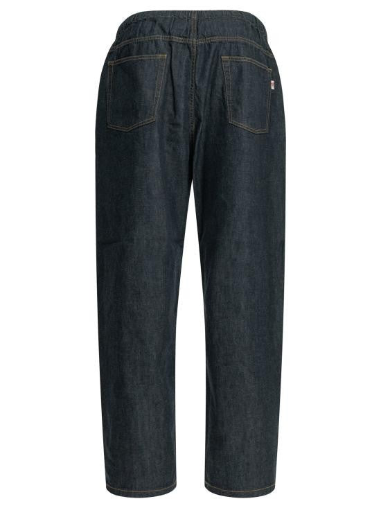 Danton Relaxed Fit Denim Pants With Tapered Leg And Integrated Belt