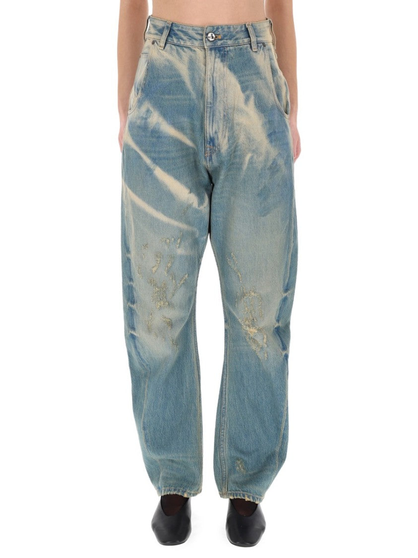 Vivienne Westwood Buckle Back High-Waisted Jeans