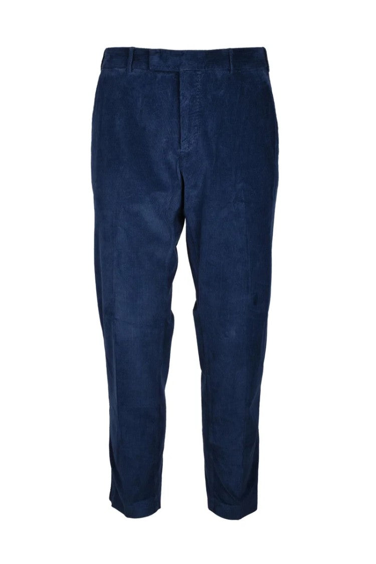 Pt Torino Trousers Cotton Lyocell Stretch - Blue