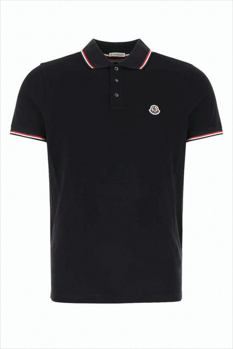 Moncler Polo Shirt With Classic Collar And Boxy Fit