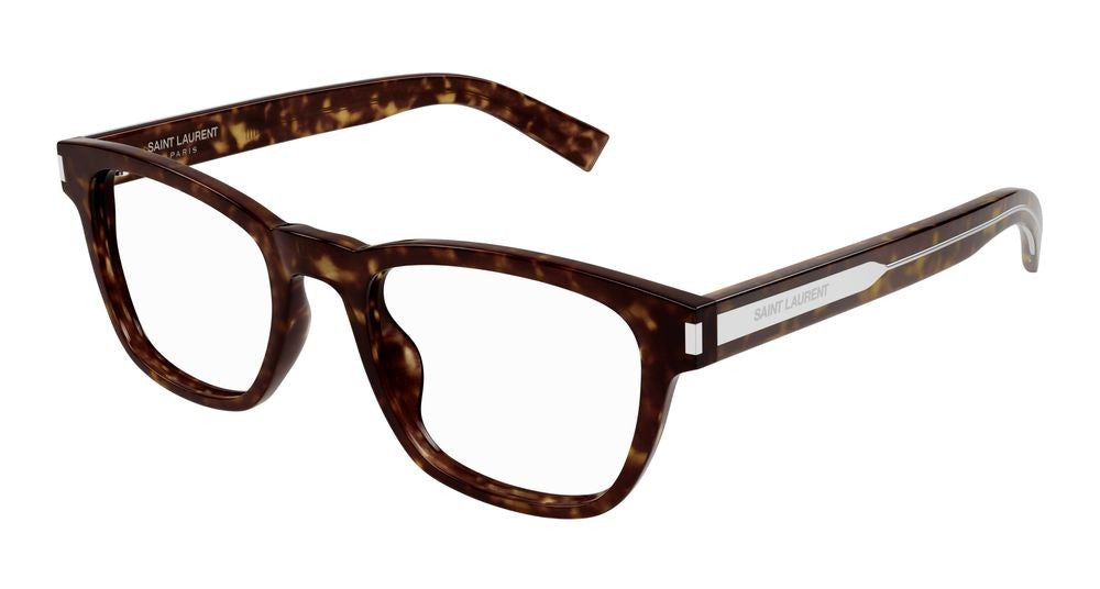 Saint Laurent Eyeglasses Sl 664 002 Havana Crystal Transparent 52/20/145