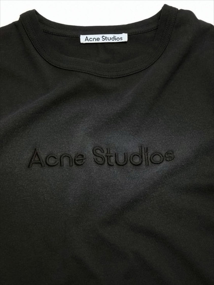 Acne Studios Fitted Short-Sleeve T-Shirt With Tonal Embroidery