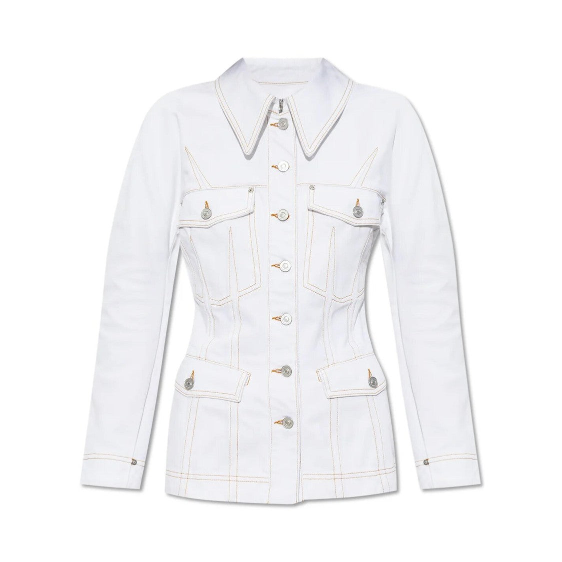 Givenchy White Tailored Jacket With Structured Collar