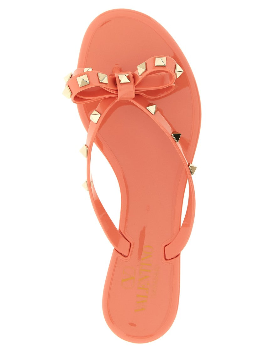 Valentino Garavani 'Rockstud' Thong Sandals
