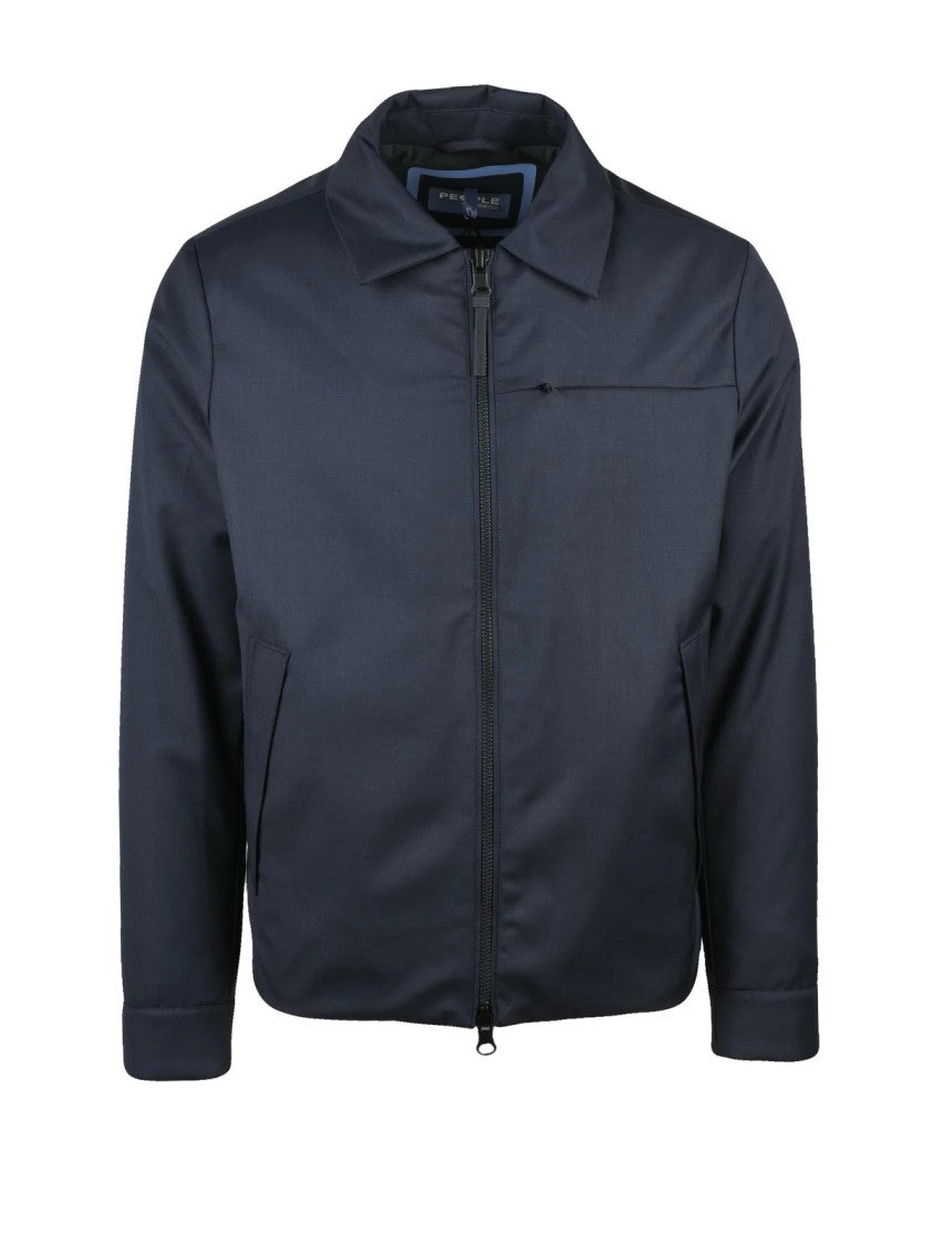 People Of Shibuya Iwate Coat With Structured Design And Zip Closure