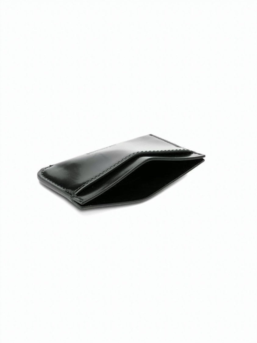 Jacquemus Black Leather Cardholder With Embossed Logo