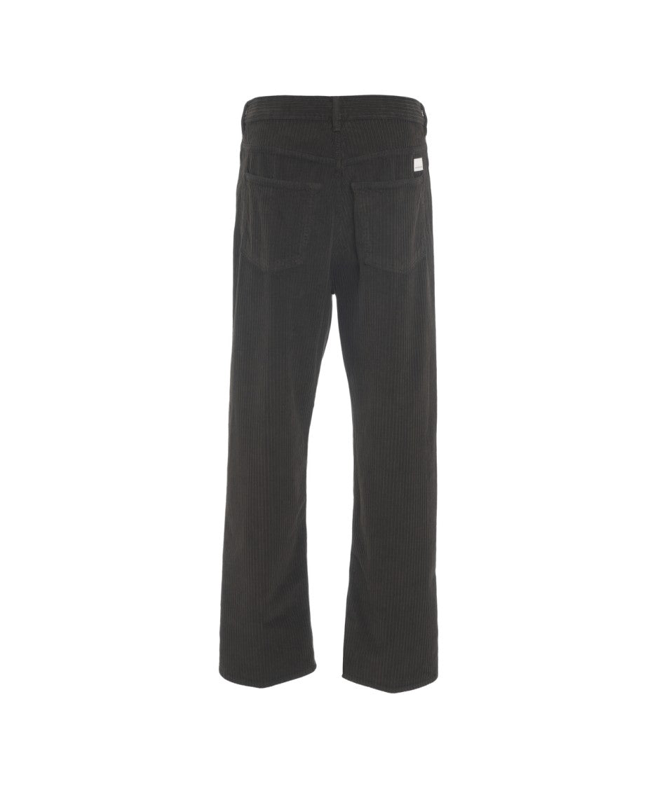 Nine In The Morning Wide-Legged Corduroy Trousers With Classic Five-Pocket Design