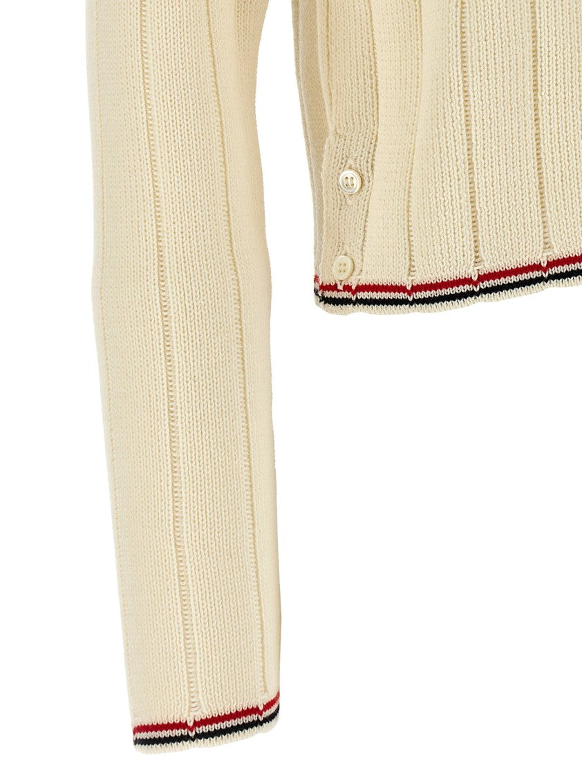 Thom Browne 'Ladder Full Needle Rib Stitch' Cardigan