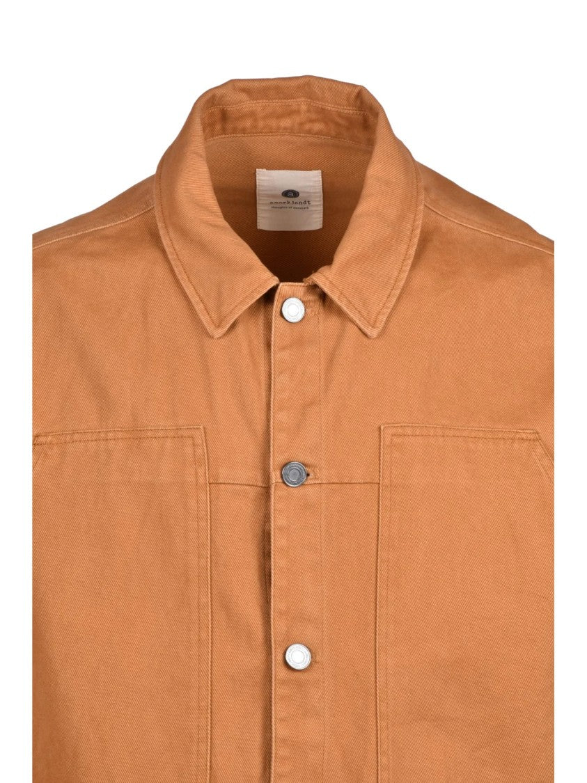 Anerkjendt Brown Cotton Denim Jacket