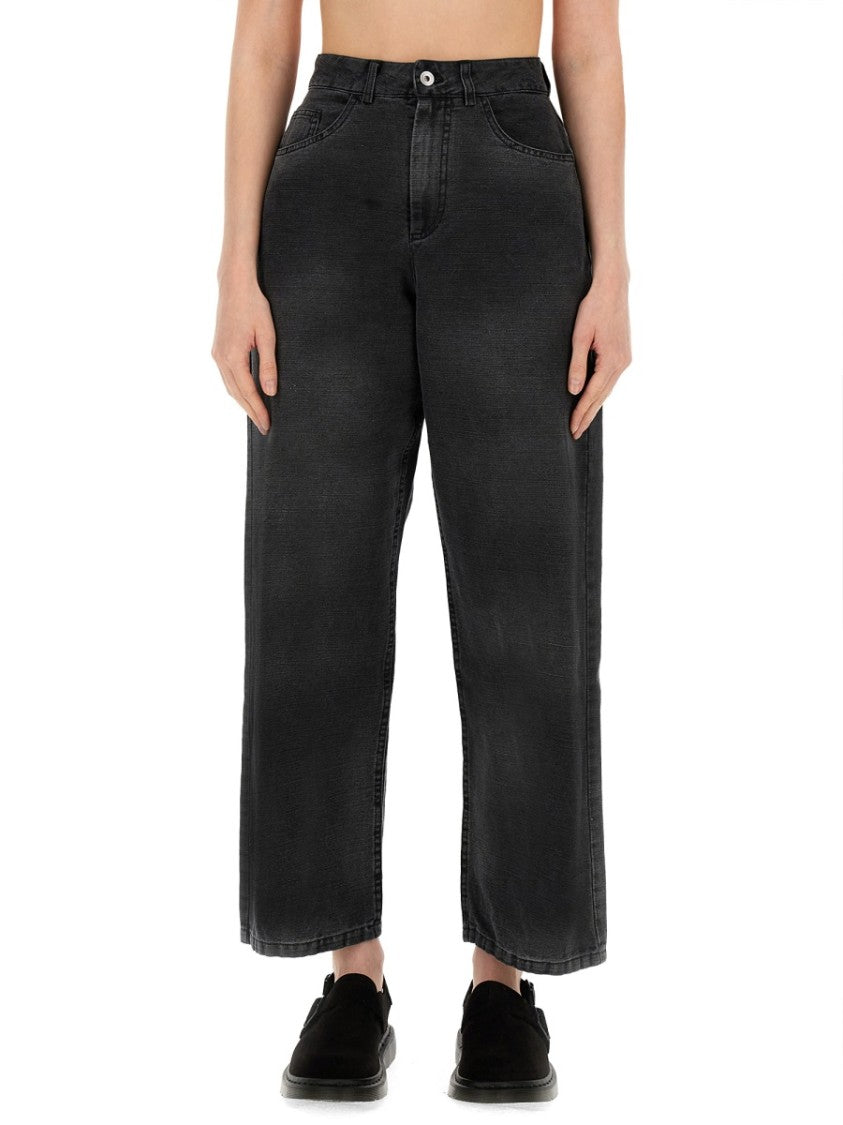 Ymc "Silver" High-Waisted Jeans